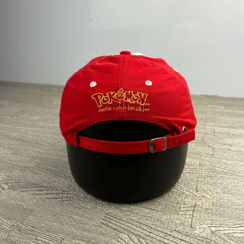 Vintage 90s Aerodactyl Pokemon Hat Cap Strap Back Adjustable YOUTH Red Videogame